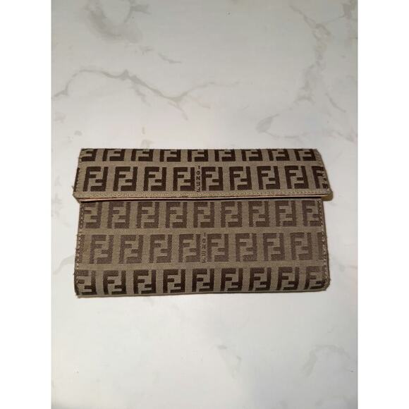Fendi Zucca Long Wallet - Excellent Condition